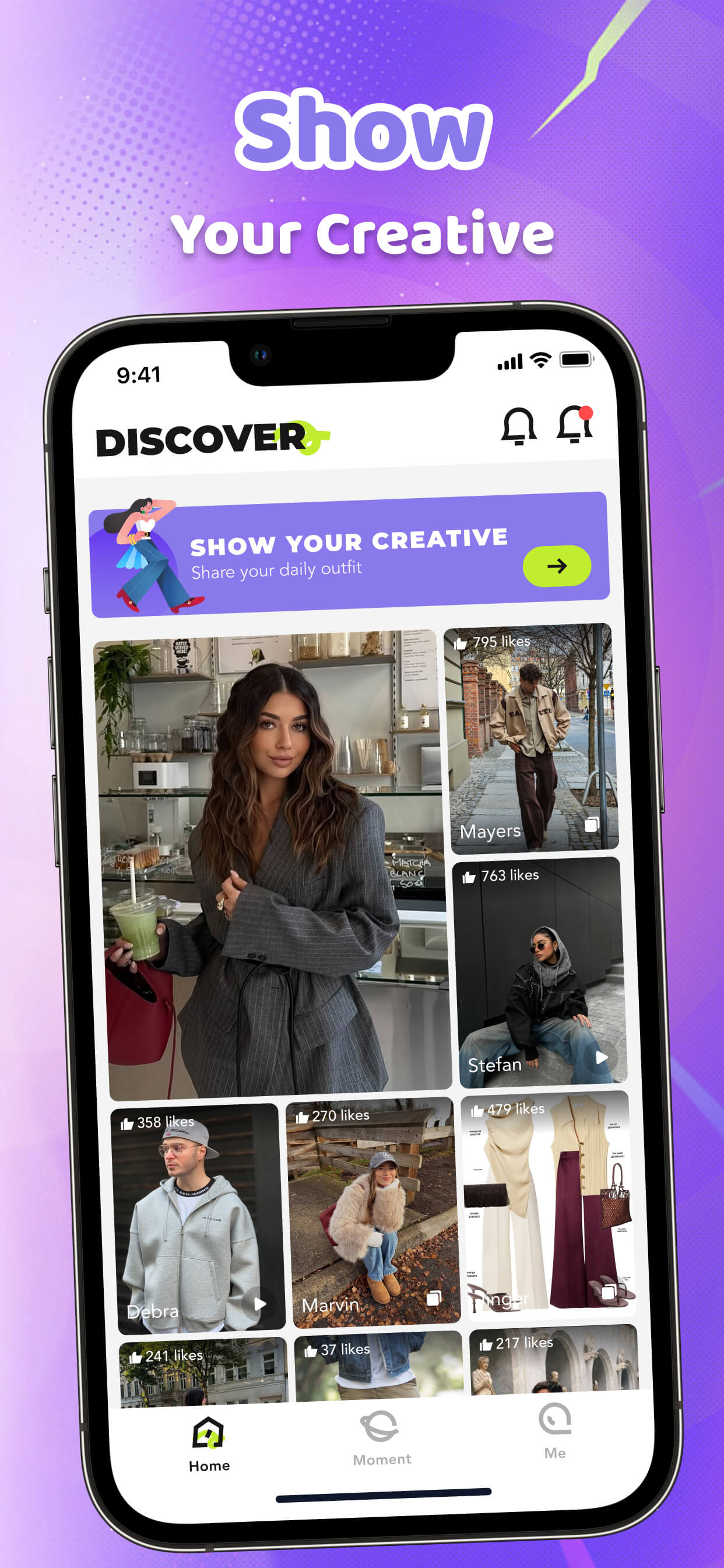 Kiyo app discover screen